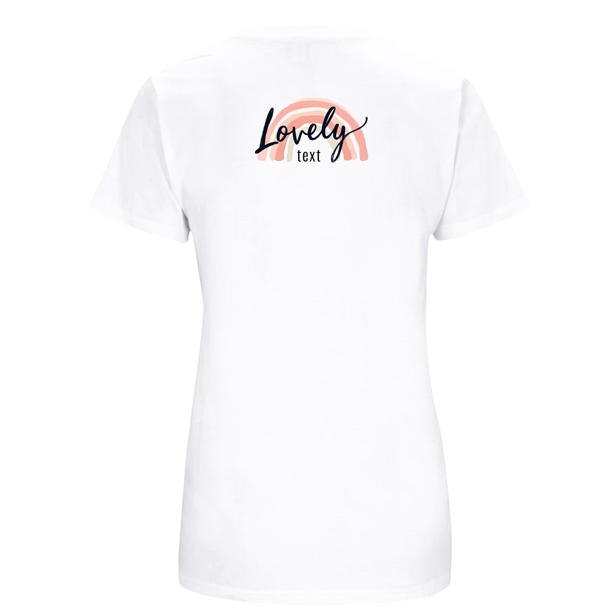 T-shirt för Henne – Figursydd, Skön och Miljövänlig-Lovely Text