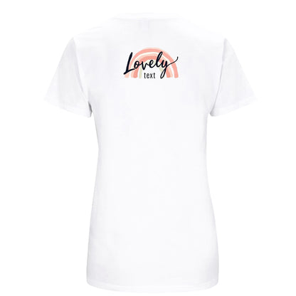 T-shirt för Henne – Figursydd, Skön och Miljövänlig-Lovely Text