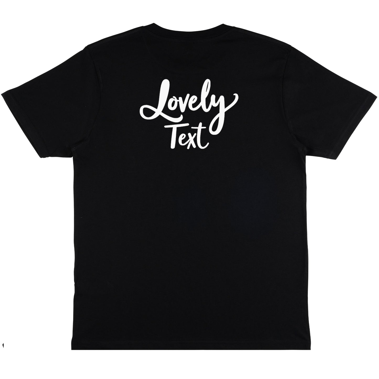 T-shirt Unisex - Lätt, Bekväm och Perfekt för Tryck-Lovely Text
