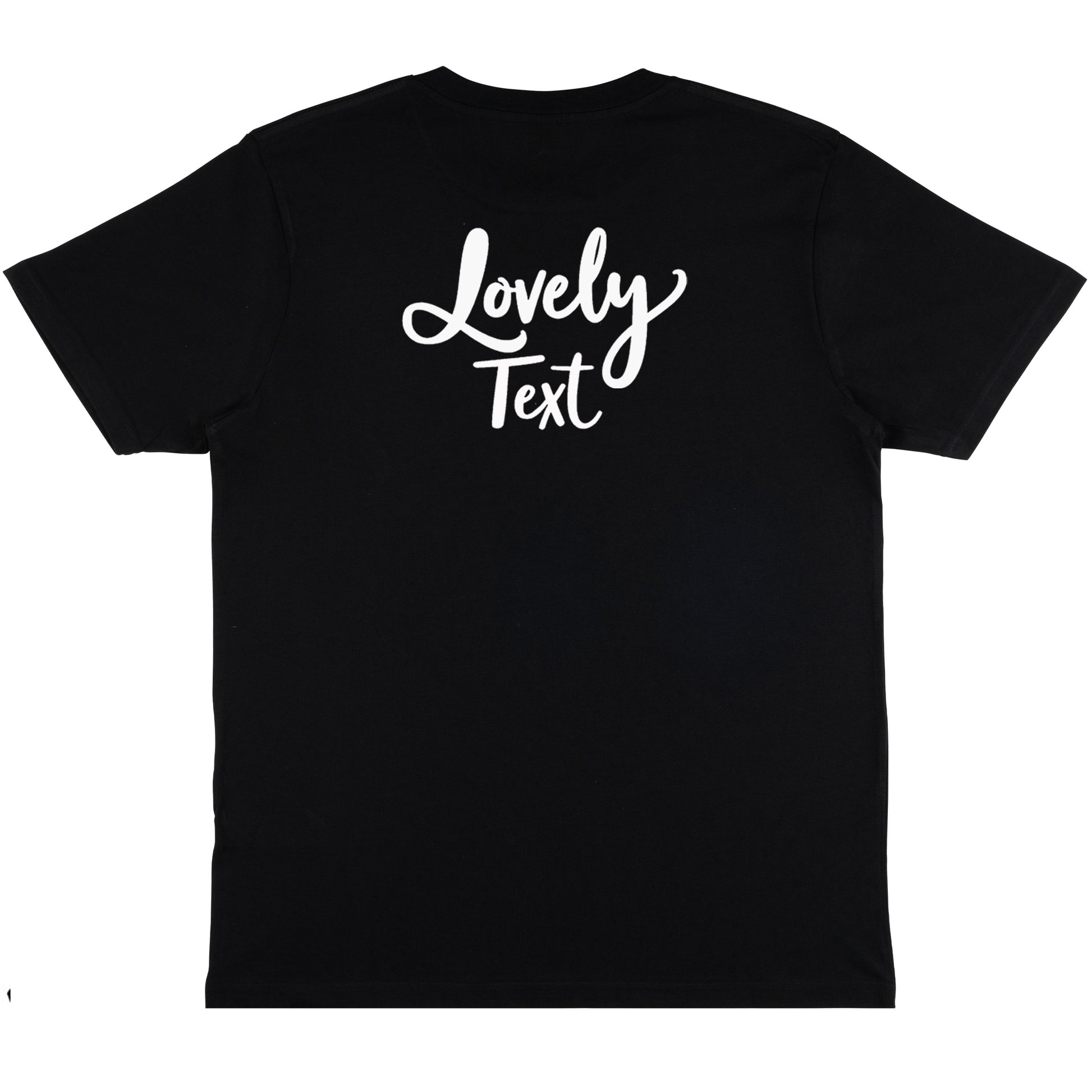 T-shirt Unisex - Lätt, Bekväm och Perfekt för Tryck-Lovely Text
