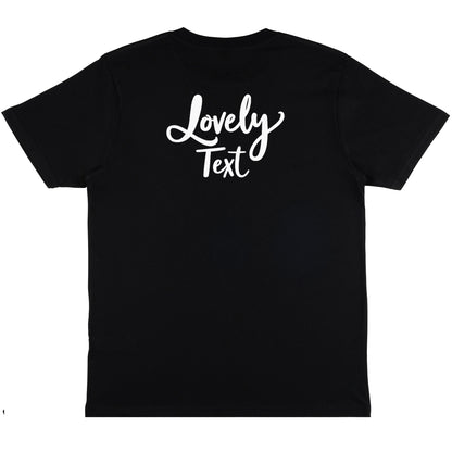 T-shirt Unisex - Lätt, Bekväm och Perfekt för Tryck-Lovely Text