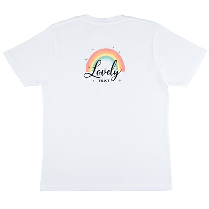 T-shirt Unisex - Lätt, Bekväm och Perfekt för Tryck-Lovely Text