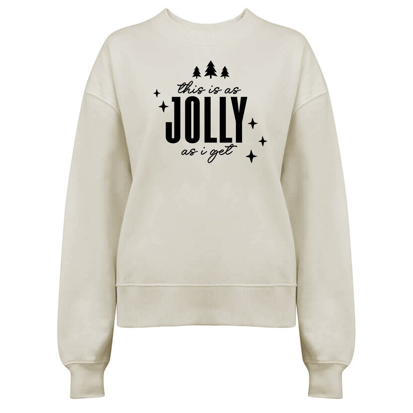 This is as Jolly as I get - Jultröja-Lovely Text