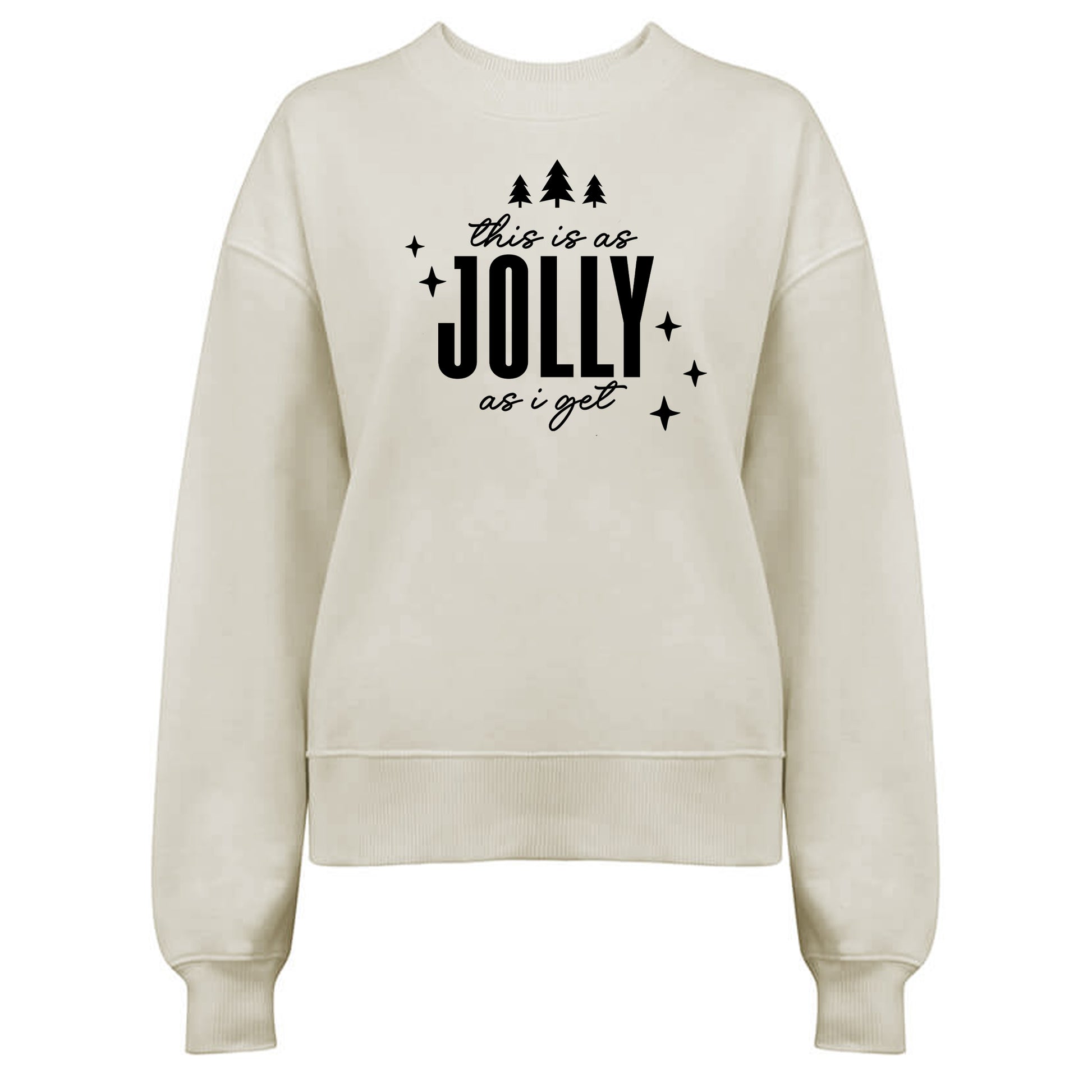 This is as Jolly as I get - Jultröja-Lovely Text