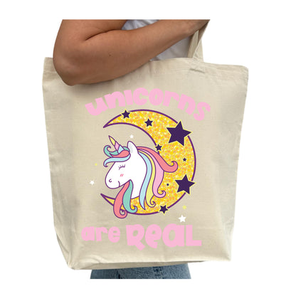 Unicorns Are Real Tygpåse-Lovely Text