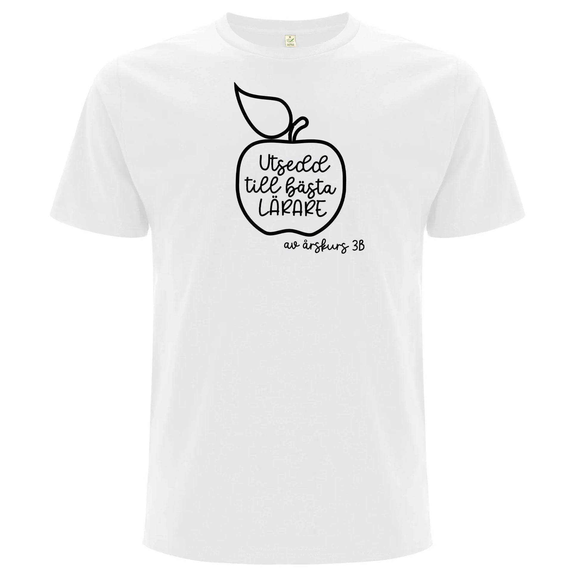 Utsedd till Bästa Lärare/Mentor av årskurs [klass]- T-shirt Lärare-Lovely Text