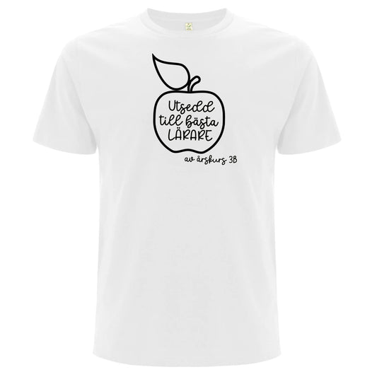 Utsedd till Bästa Lärare/Mentor av årskurs [klass]- T-shirt Lärare-Lovely Text