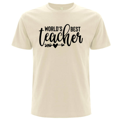 World's Best Teacher – T-shirt-Lovely Text