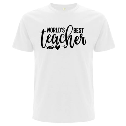 World's Best Teacher – T-shirt-Lovely Text