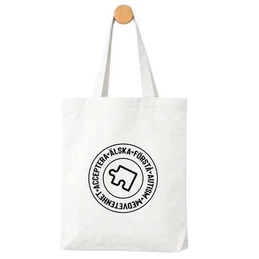 Tygpåse för Autism Medvetenhet – Acceptera, Älska & Förstå