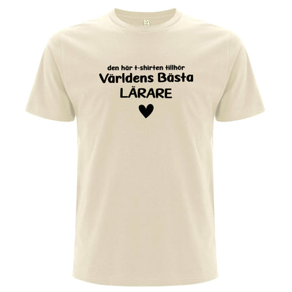 Den här T-shirten tillhör Världens Bästa Lärare/Pedagog-Lovely Text