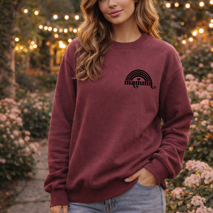 Mamma Tröja med Regnbåge – Unisex Sweatshirt