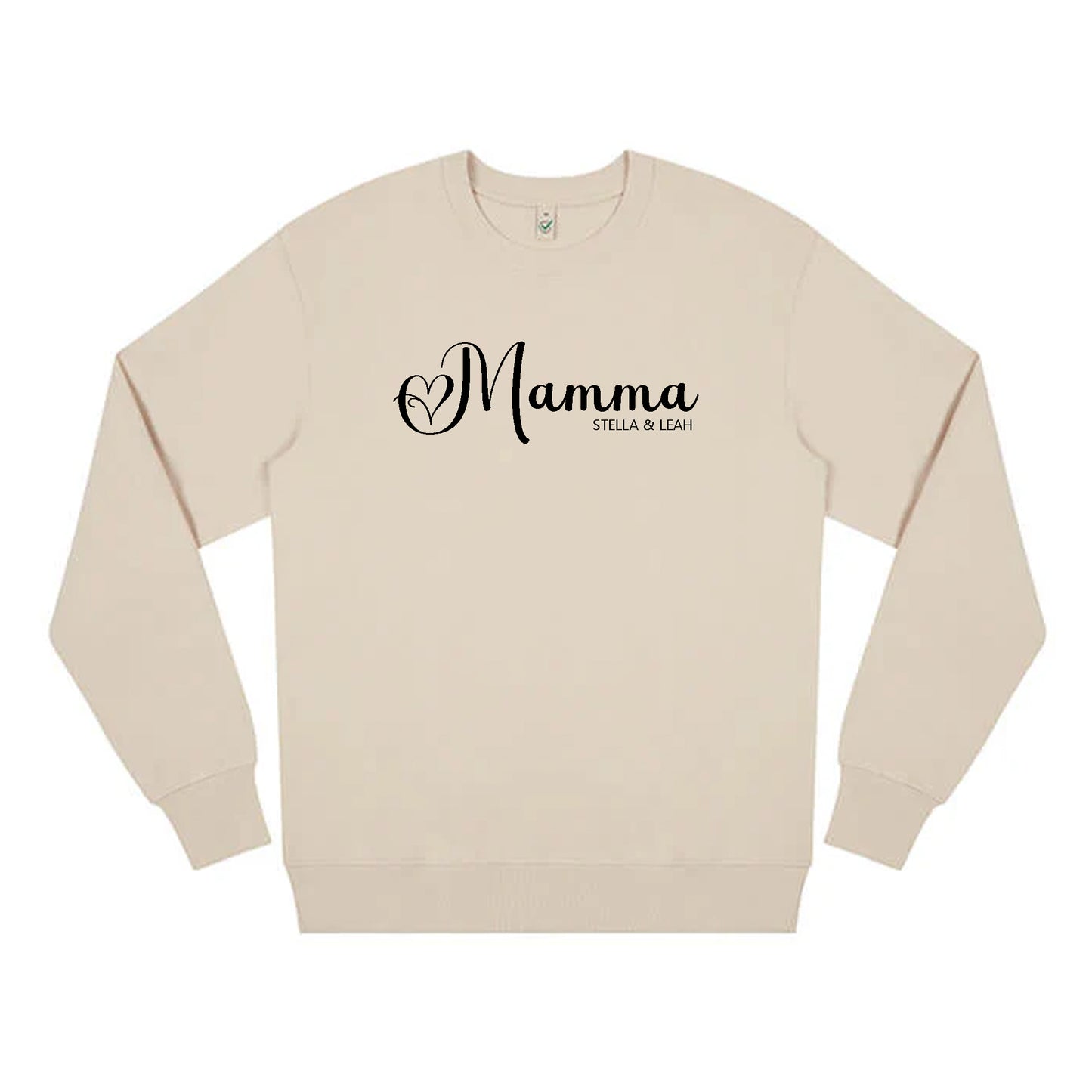 Mamma Tröja med Barnens namn på bröstet - Unisex Sweatshirt