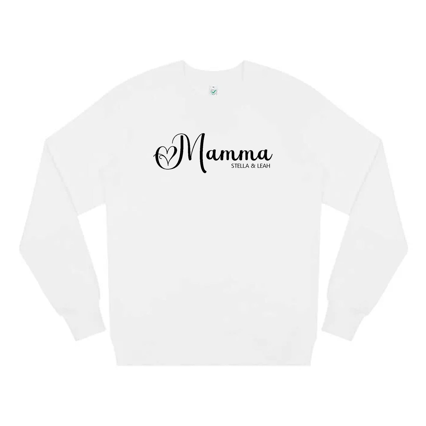 Mamma Tröja med Barnens namn på bröstet - Unisex Sweatshirt