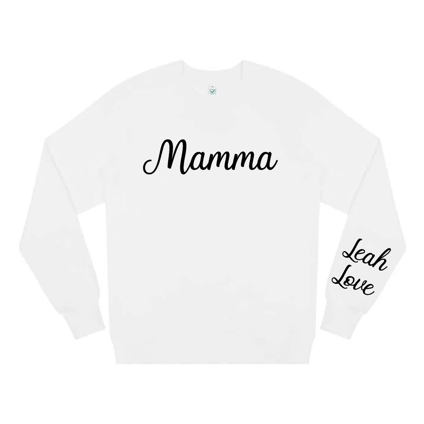 Kärleksfull Mamma Tröja med Barnens Namn – Unisex Sweatshirt