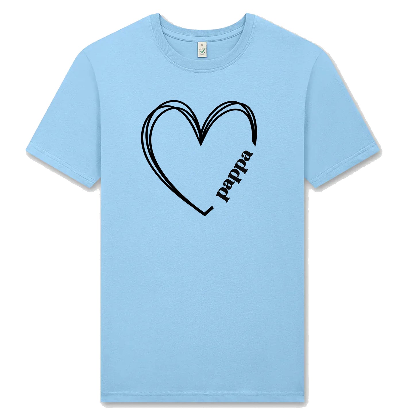 Pappa Hjärta T-shirt – Kärlek i varje tråd