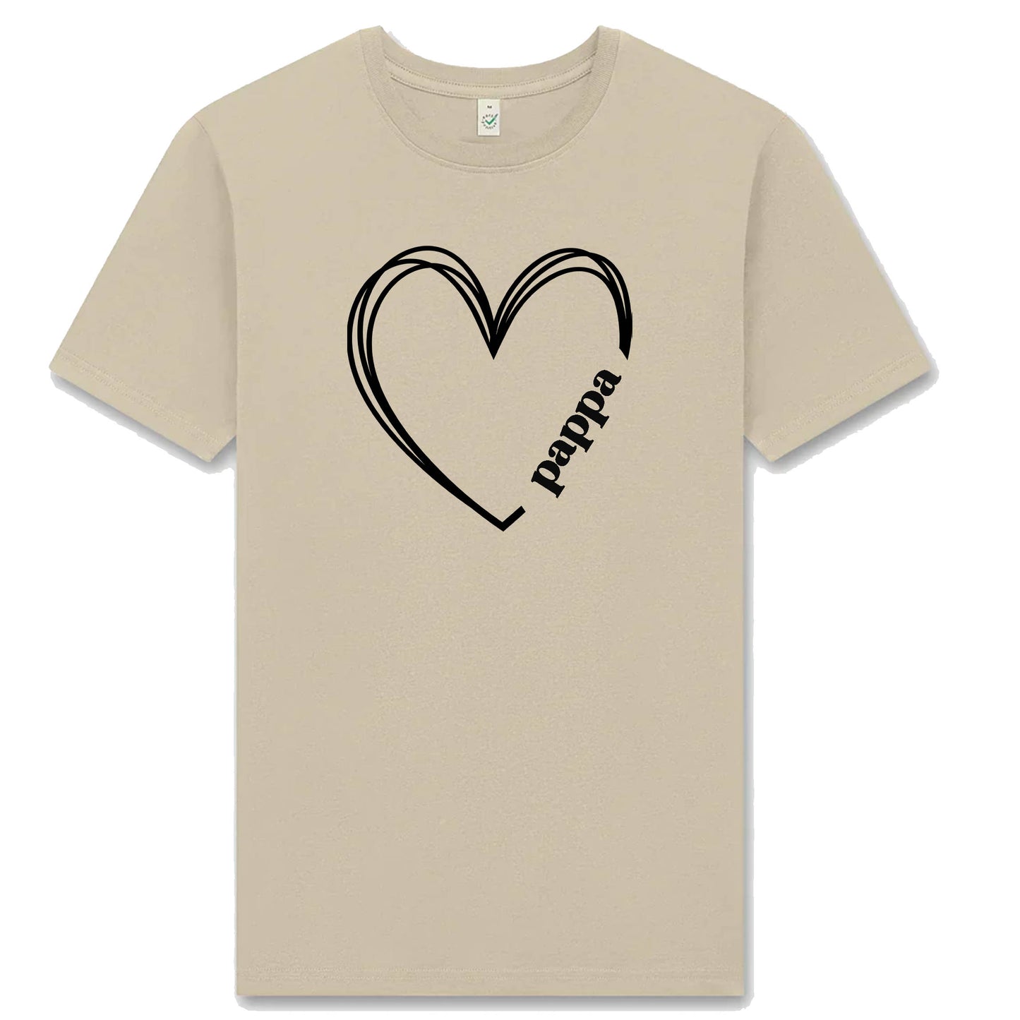 Pappa Hjärta T-shirt – Kärlek i varje tråd