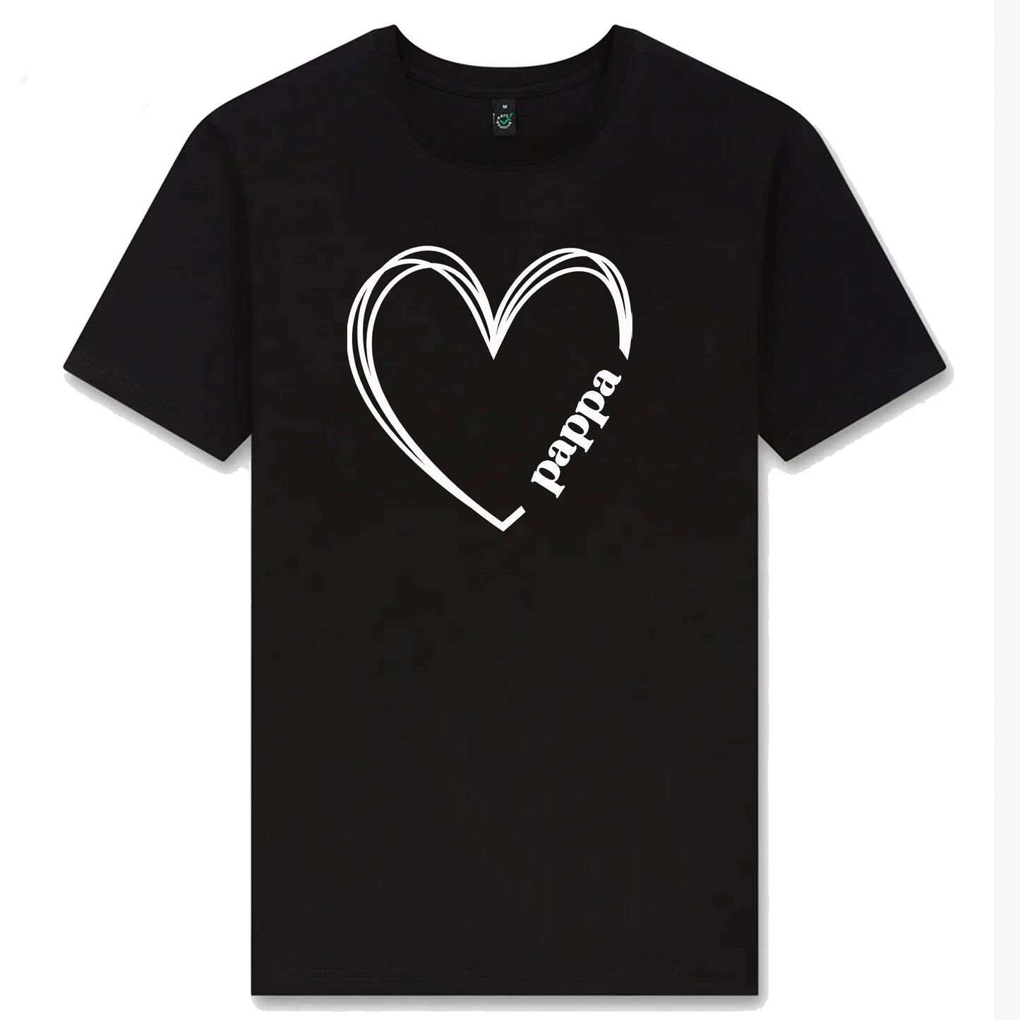 Pappa Hjärta T-shirt – Kärlek i varje tråd