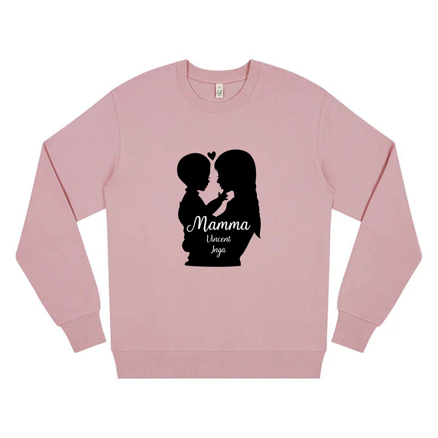 Mamma & Barn Siluett – Personlig Unisex Tröja